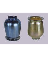 Art Glass Favrile Gold or Blue Squash Blossom Shade - $108.00