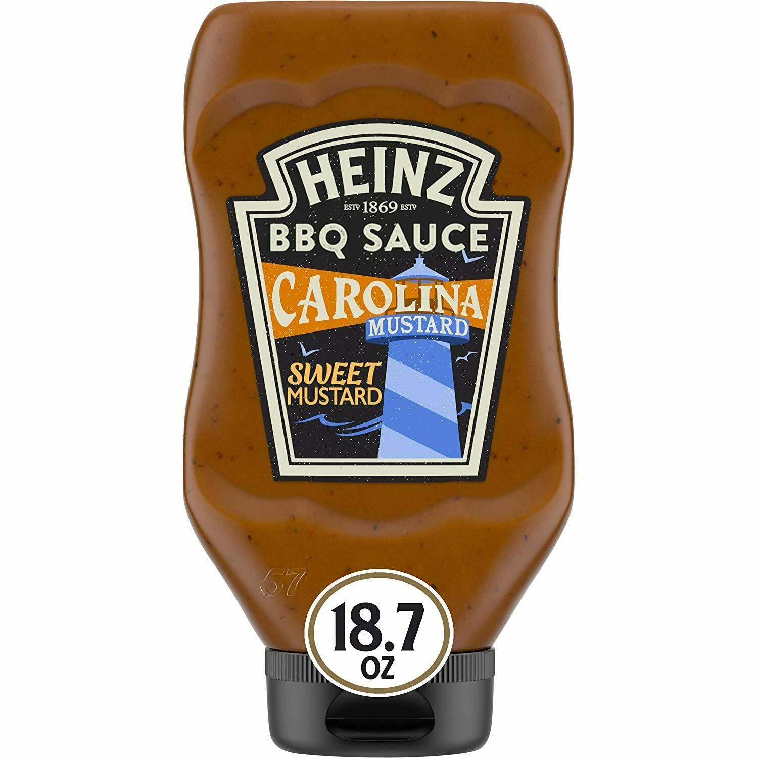 Heinz Carolina Mustard Style BBQ Sauce - Sweet Mustard - 18.7 oz (531g) - 2-Pack