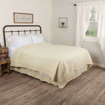 Adelia Creme Whole-cloth Quilt - Hand-pleated VHC Brands - Only Queen Size Left! - $59.95