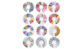 8 Wheels Combo Set Nail Art Polymer Slices Fimo Decal Accessories image 3