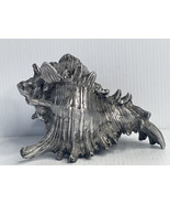 Conch Shell Vintage Decorative Arts Metal Statue Nautical Seaside Seasho... - $91.03