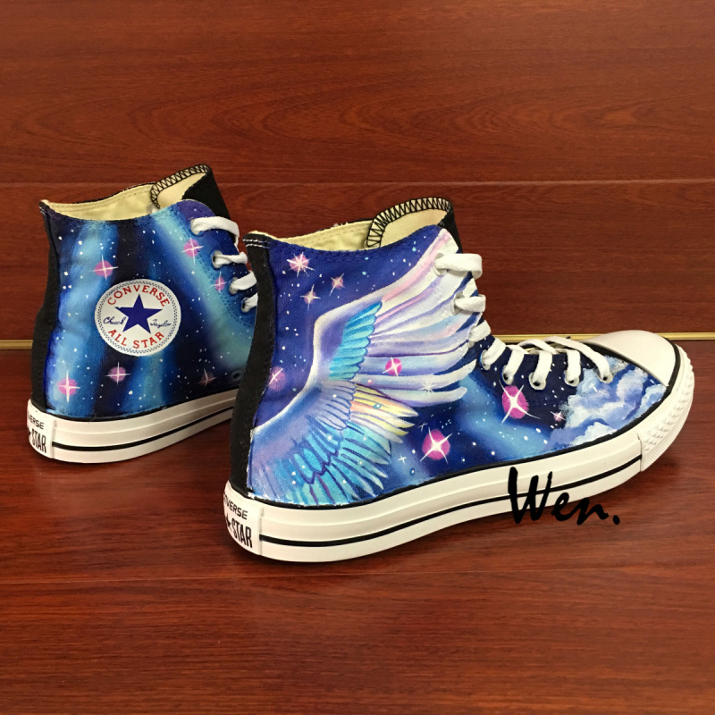 Pegasus Unicorn Design Converse All Star Hand Painted