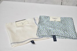 2 Tommy Hilfiger Me's Anchor and fest Silk Pocket Square - $15.99