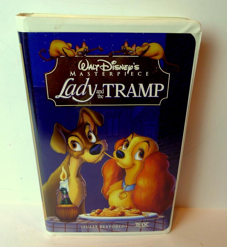 Lady and the Tramp Fully Restored VHS Masterpiece 1998 Clamshell case ...