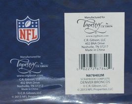 C R Gibson Tapestry N878402M NFL Denver Broncos Scrapbook image 9