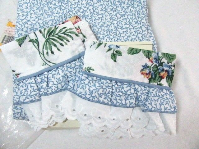 JCPenney Ansley Park Blue 4-PC 42 x 63 Lined Drapery Panels and Tiebacks - $74.00