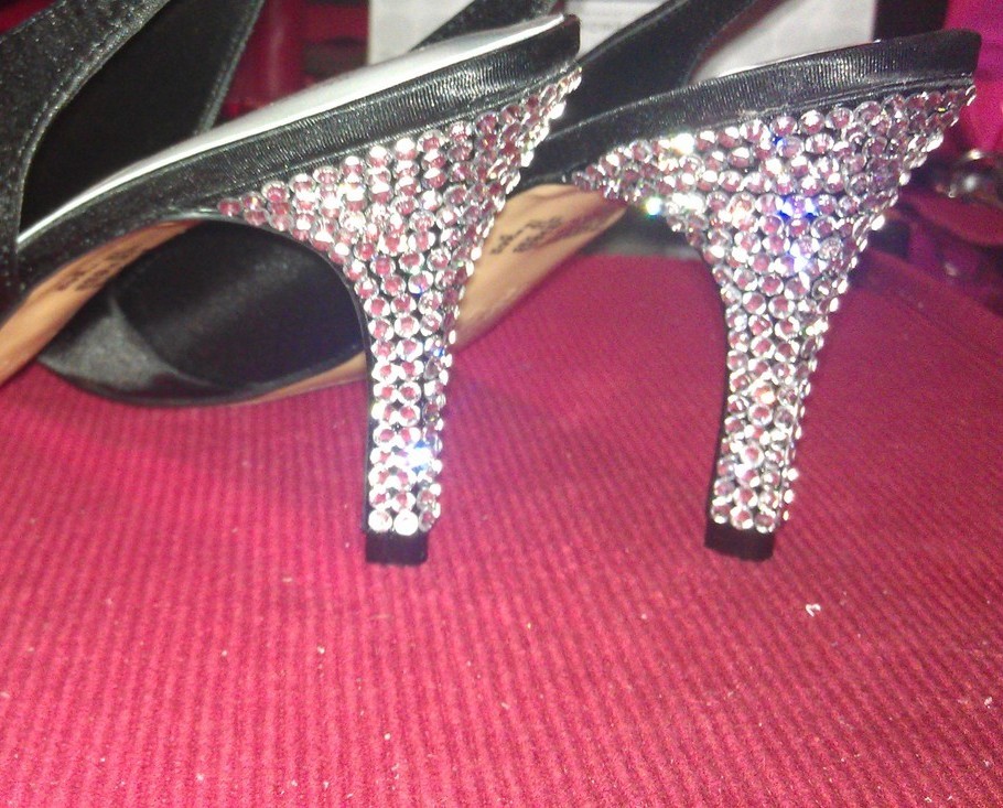 swarovski wedding heels