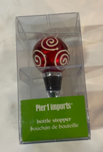 Pier 1 Imports Holiday Red Bottle Stopper NEW - $9.99