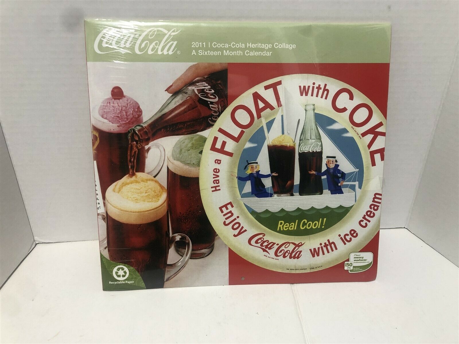 New 2011 Coca-Cola Heritage Collage 16 Month Calendar - Sealed - $8.79