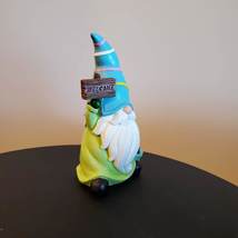 Garden Gnome, Gnome Figurine with Blue Hat, Garden Statue, Fairy Garden Decor image 4