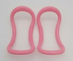 10 Yoga Circles / Rings Pink Stretch Resistance  Pilates Fitness Tools - $63.53