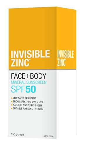 Invisible Zinc - Face + Body SunscreenSPF 50 UVA  UVB (150g/5.29oz)
