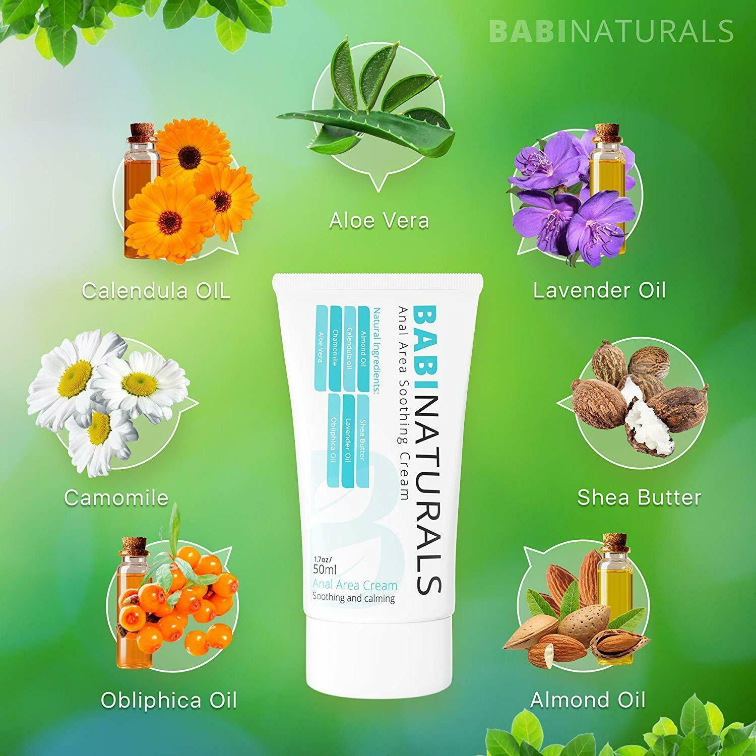 Natural Hemorrhoids Cream to Soothe Pain, Swelling, Itching, Burning 1.