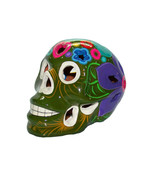 Day of The Dead DOD Large Sugar Skull Lantern Flower Cut Out Green 7&quot; L - $39.59