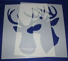 2 Piece Buck-Deer Head Stencils F/S-Mylar 14 Mil Large - Painting /Crafts/ Templ - $40.98