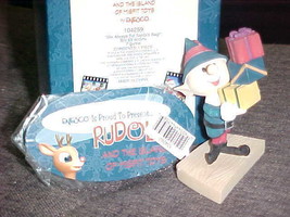Enesco Rudolph Boy Elf W/Gifts We Always Fill Santa&#39;s Bag Figurine MIB #... - $74.24