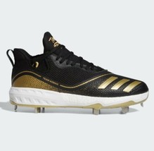 Adidas Icon V Boost Baseball Cleats Black Gold G28237 Men's Size 9.5 - $69.25