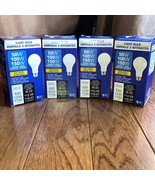 NEW! 4 Incandescent 3-Way Bulbs A21, Soft White Bright Light 50W / 100W ... - $16.16