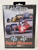 Sega Genesis Cart Case No Manual Tested Super Monaco GP Ships Fast - $12.59