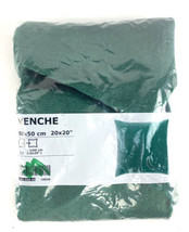 Ikea Venche Green Faux Velvet Pillowcase 20 X 20 204.556.45 - $14.01