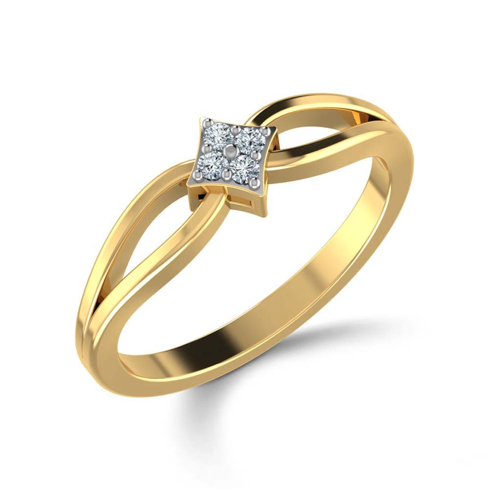 Beautiful Round Cut White CZ Diamond 14K Yellow Gold Fn Fancy Ring For Women's