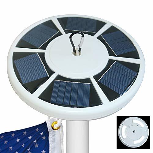 Solar Flag Pole Light 42 Led, Ip65 Weatherproof Flagpole Downlight For 