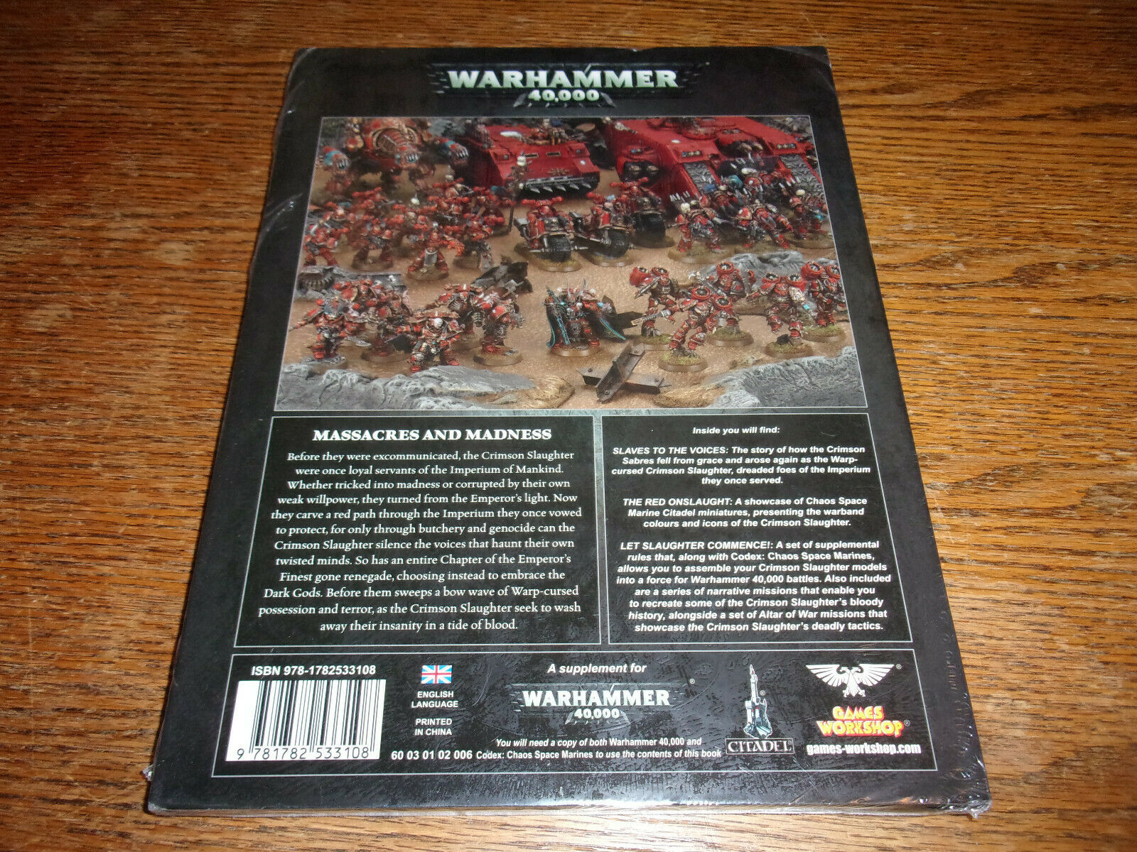 Warhammer 40,000 - Codex: Crimson Slaughter - Hardback 2016, *factory ...