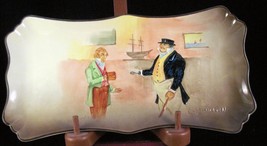 Royal Doulton Dickens Relief Ware Mr. Toots &amp; Captain Cuttle Sandwichw P... - $47.49