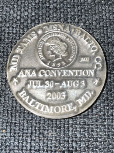 2093 Maryland Token and Medal Society TAMS Baltimore MD Medal Maryland