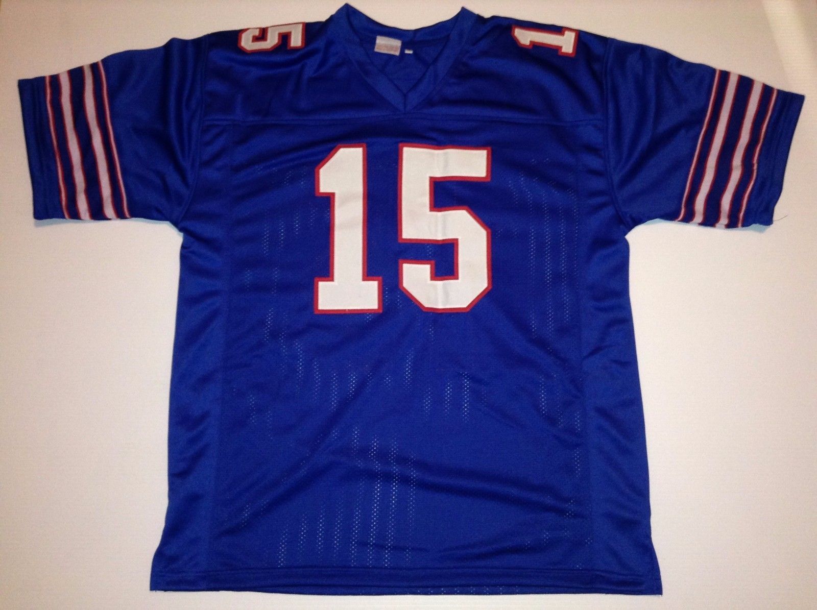 UNSIGNED CUSTOM Sewn Stitched Jack Kemp Blue Jersey M, L, XL, 2XL