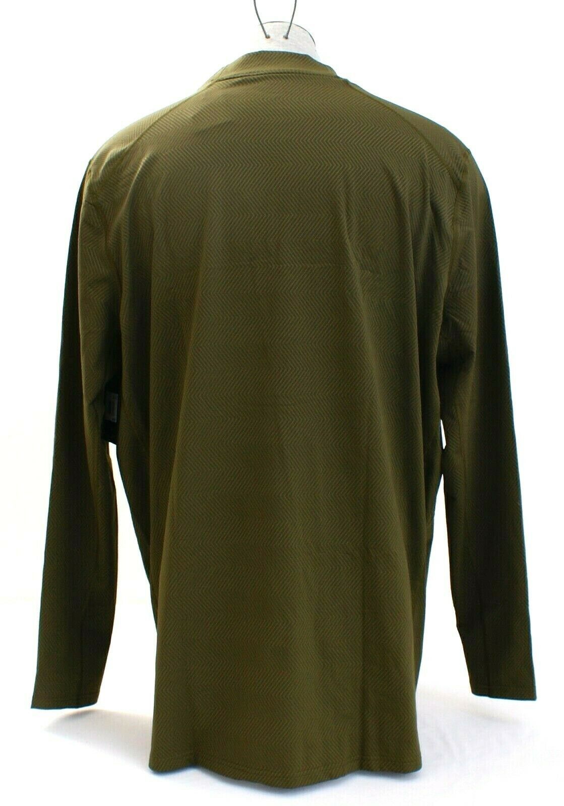 Nike Dry Fit Olive Green Therma Long Sleeve Base Layer Top Shirt Men's ...