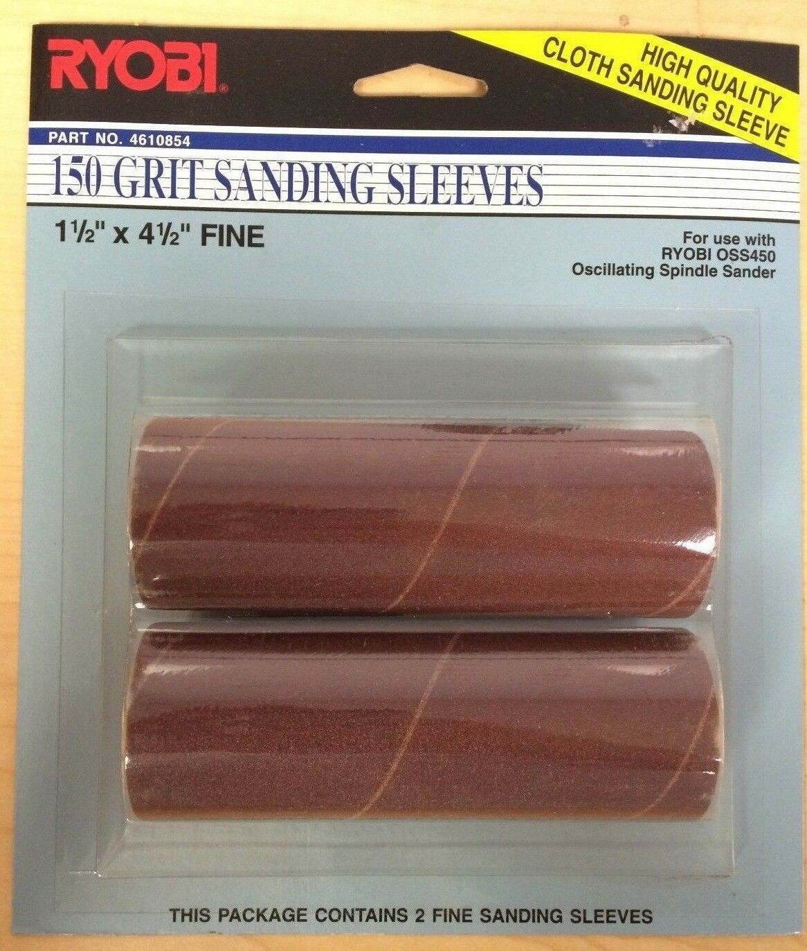 Ryobi OSS450 Oscillating Spindle 150 Grit Sanding Sleeves 1.5"x4.5