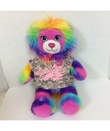 17" Build a Bear Lion Color Craze Rainbow with Spoiled Camo T-Shirt - $17.75