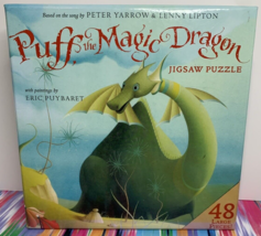 Puff the Magic Dragon Jigsaw Puzzle Peter Yarrow 48 Jumbo Pieces 2’x2’ Complete - $9.89