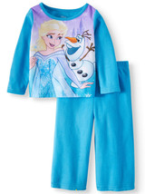 DISNEY Toddler Girls&#39; Pajama Set 2-Piece Flannel Long-Sleeve Size 18M Bl... - $19.99