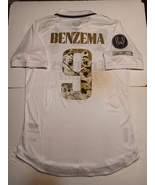 Karim Benzema Real Madrid UCL Ballon d&#39;Or Match Slim Home Soccer Jersey ... - $120.00
