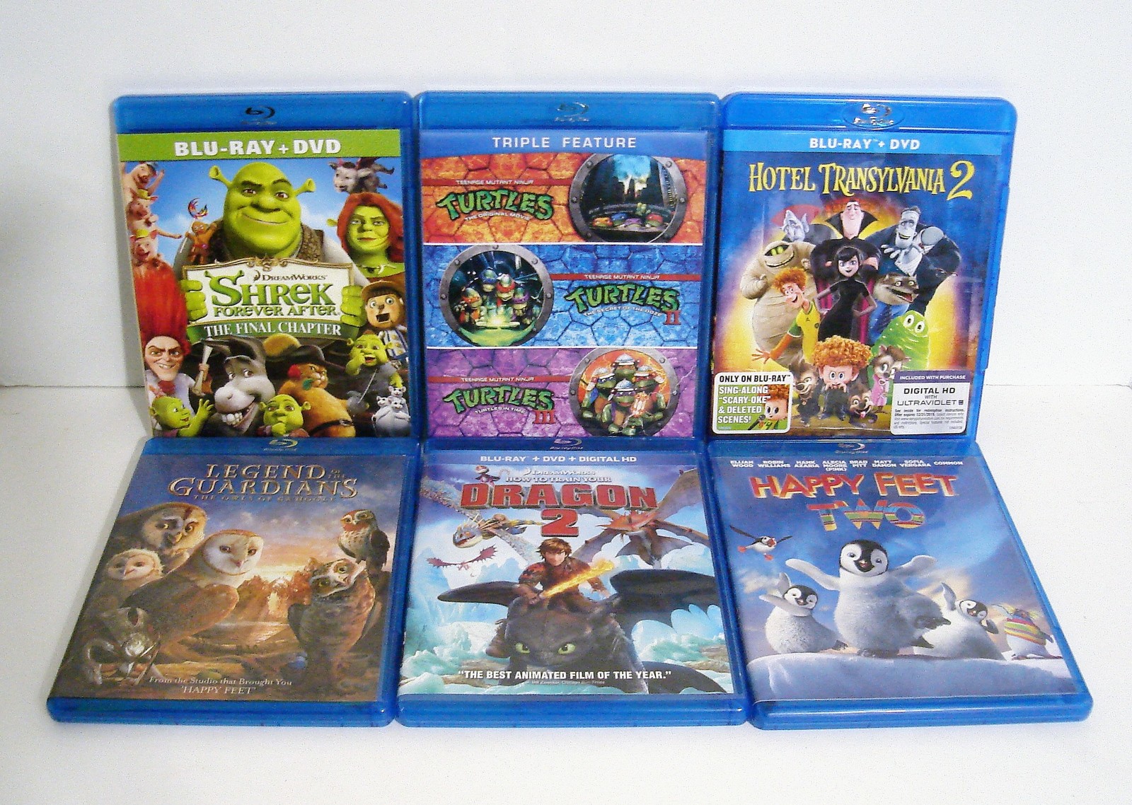 Shrek, How to Train Your Dragon, Teenage Mutant Ninja Turtles Blu-ray ...