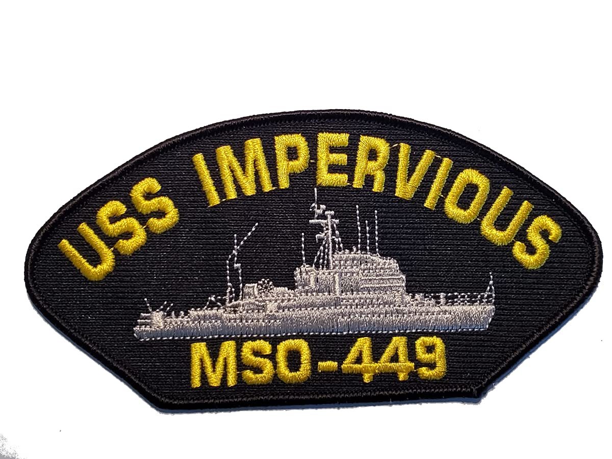 USS IMPERVIOUS MSO-449 Ship Patch - Great Color - Veteran Owned ...