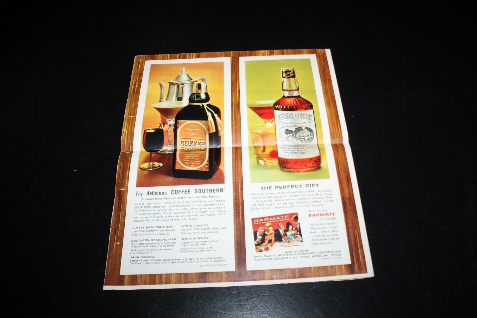 Vintage 1955 Southern Comfort Whiskey Poster And 31 Similar Items