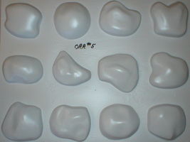 #OOR-05 River Rock Molds 12 Make 100s of Cement Stones For Walls For Pennies Ea. image 1