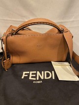 Fendi Bag Selleria Lei Two Way Brown Leather Handbag Removable Strap Pri... - $1,710.00