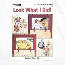 Look What I Did School Teacher Cross Stitch Pattern Booklet 2422 Leisure... - $14.84