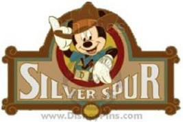 Disney Silver Spur Supplies DLR Pin Location Pursuit LE 750 Mickey Mouse... - $14.05