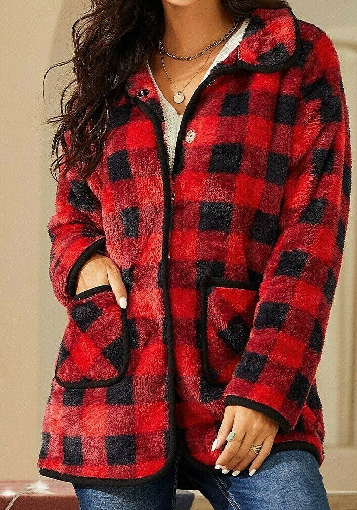 buffalo check women's sweatshirt