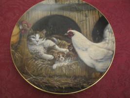 RIGHT CHURCH WRONG PEW Collector Plate LOWELL DAVIS Schmid RARE Cat Tale... - $39.20