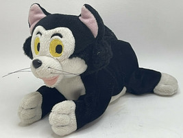 Disney Store Figaro Plush Kitty Cat Pinocchio 8" Stuffed Animal Black White Toy - $9.11