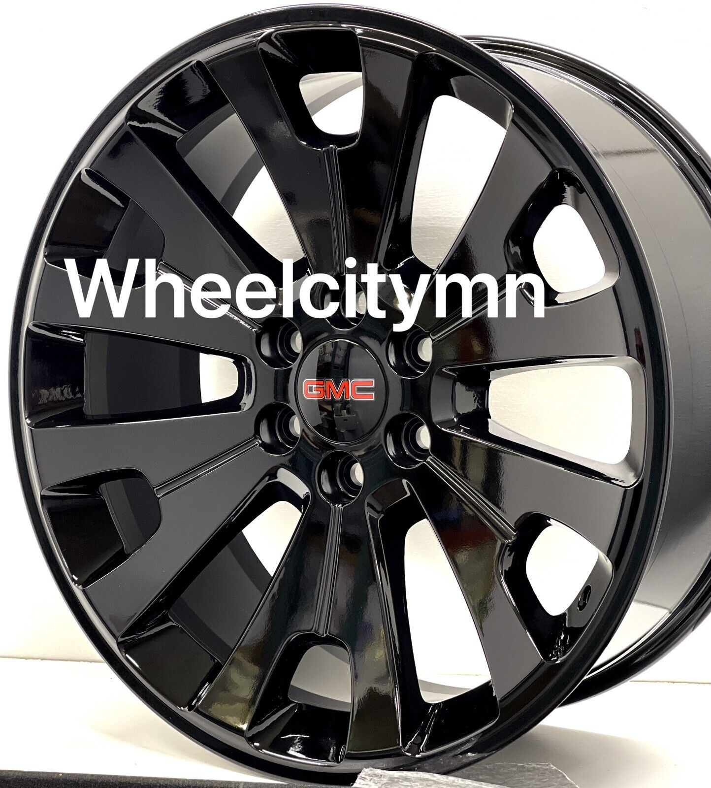 24” gloss black OE 19301161 replica wheels fits GMC Sierra Yukon Denali ...