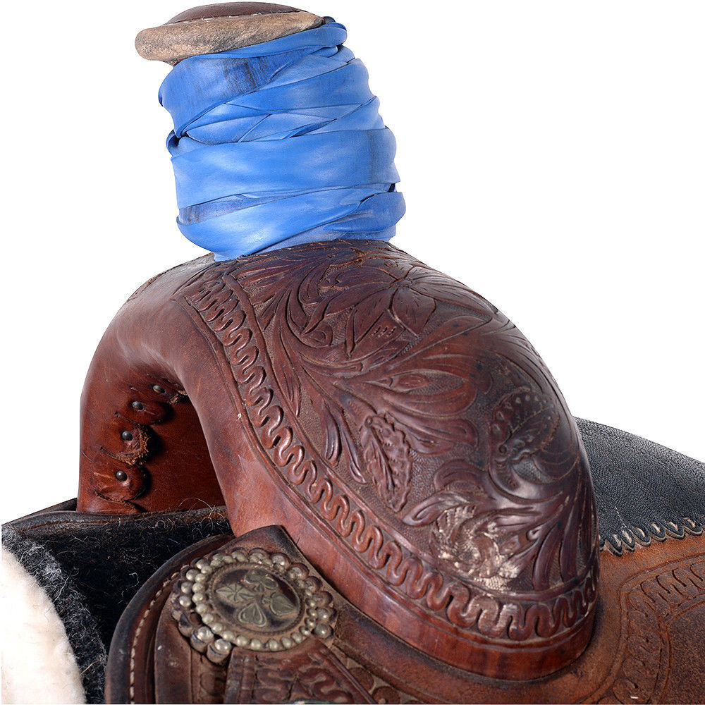 12 PACK CLASSIC EQUINE HORSE SADDLE HORN RUBBER DALLY WRAP BLUE Other