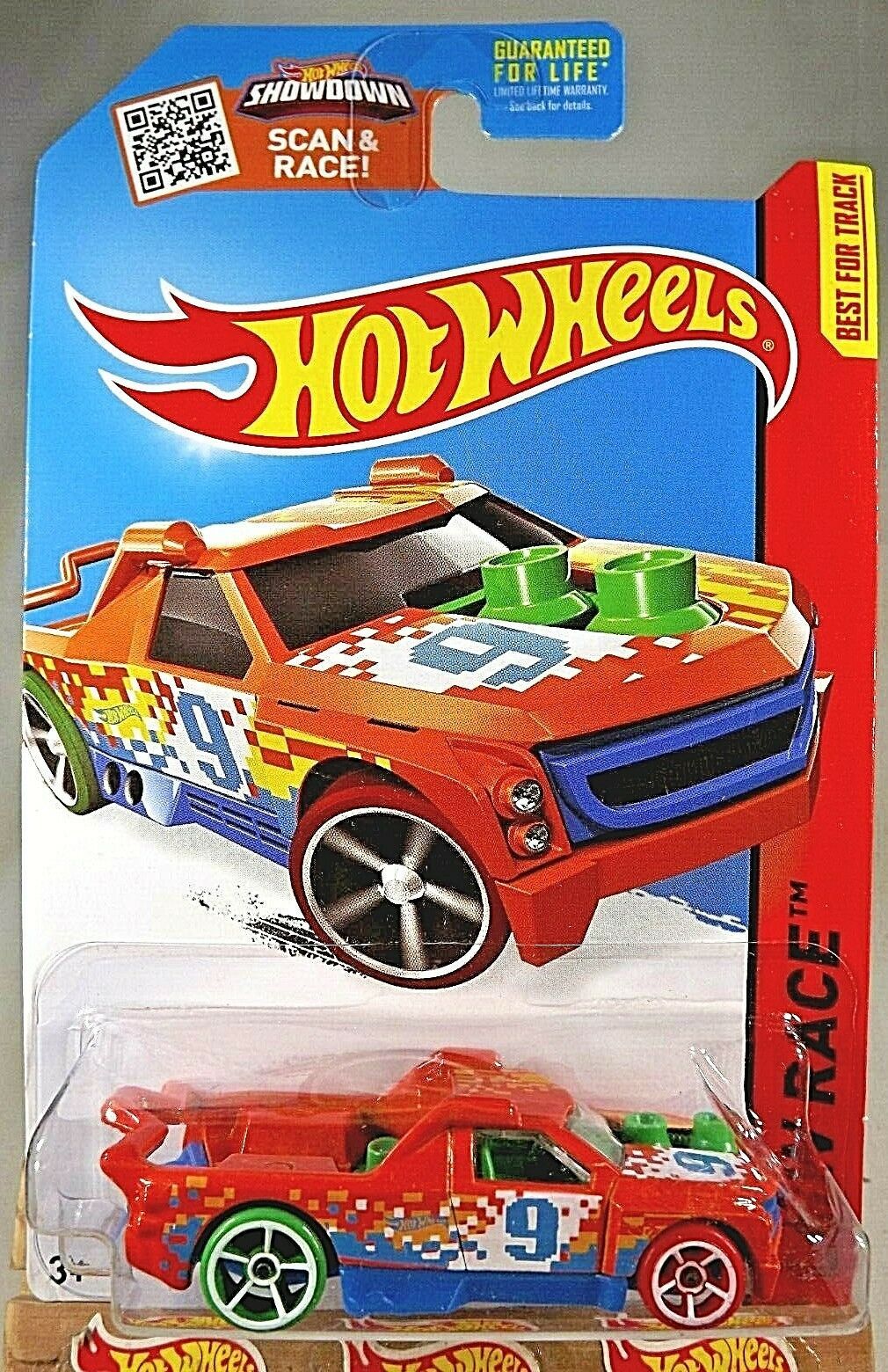 2015 Hot Wheels 152 HW RaceWorld Race FIG RIG Orange Variation w