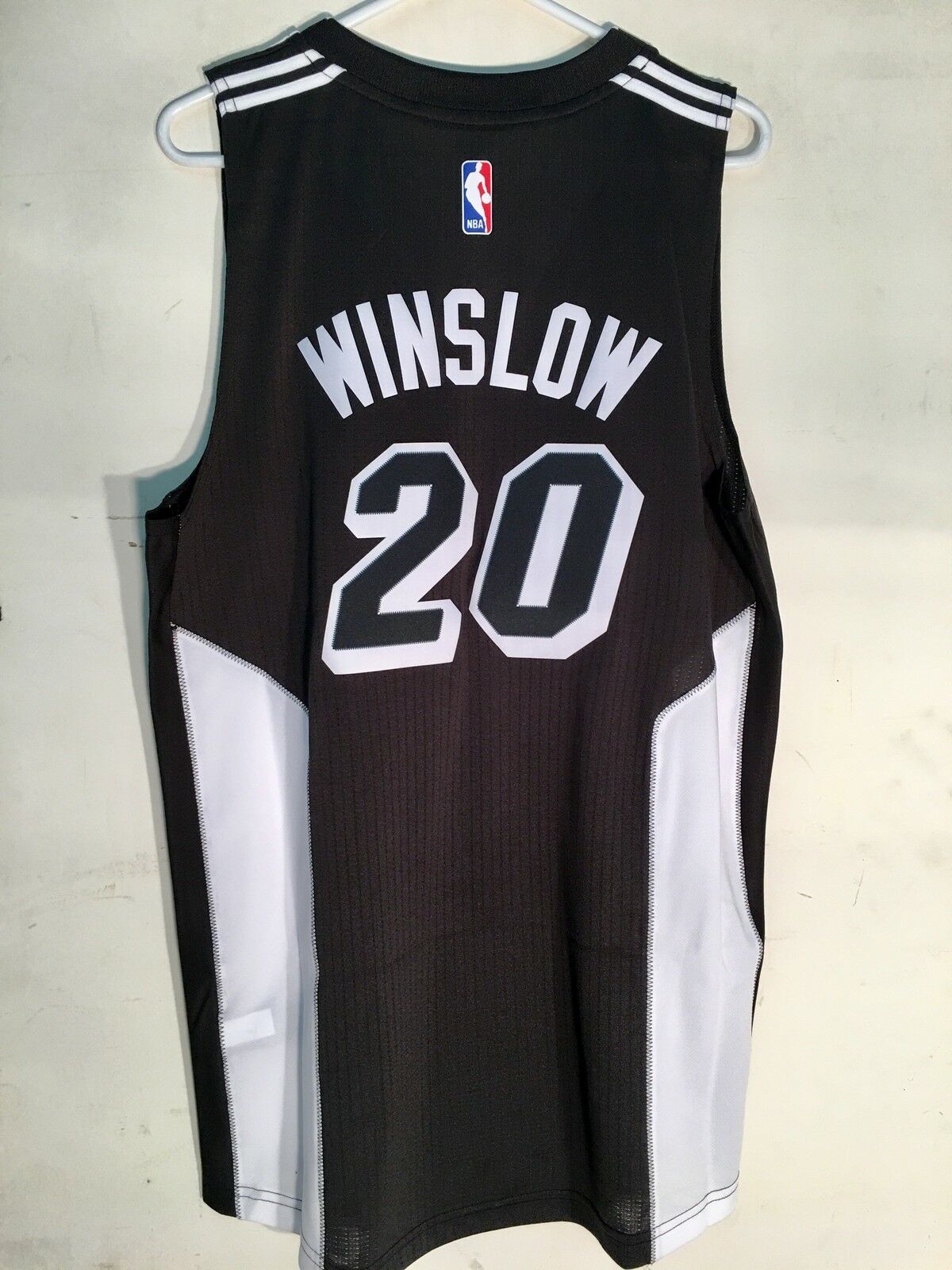 Adidas Swingman 2015-16 NBA Jersey Heat Justise Winslow Black Fashion sz 2X